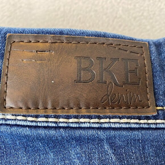 BKE Mens Jeans Size 32x35.5 Payton Classic Blue Distressed Cotton Blend - Picture 9 of 16